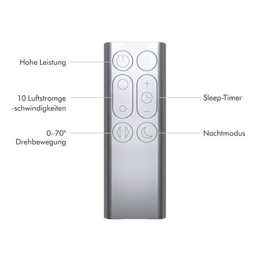 Dyson Pure Cool TP00: Очищувач-вентилятор повітря з охолодженням, білий/сріблястий