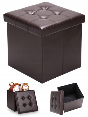 Оббивний пуф Wide Decor, коричневий
