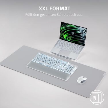 Ігровий килимок для миші Razer Pro Glide XXL, мікротканинна поверхня, протиковзальна основа, сірий, 940 x 410 x 3 мм