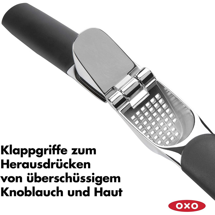 Прес для часнику та імбиру OXO Good Grips, ручний, можна мити в посудомийці