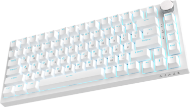 Дротова механічна клавіатура Ajazz AK820 Red Switch White (AK820-R-W)
