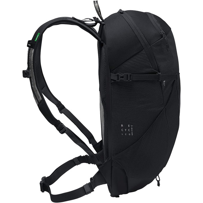 Рюкзак VAUDE Neyland Zip 20, 20 л, туристичний, чорний, зручна блискавка, універсальний розмір