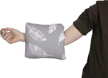 Подушка для годування Amilian Baby klein (Сірий), з наповнювачем, 22x20 см - для подорожей, з тунелем для рук