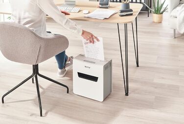 Leitz IQ 10X Premium Protect: Шредер для документів, 18л, 3 листи, мікроріз, для офісу та дому, білий