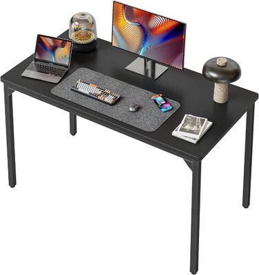 Комп'ютерний стіл CubiCubi 60x40 см, індустріальний, коричневий, для дому та офісу