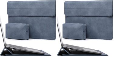 Чохол-сумка для ноутбука HYZUO з підставкою для MacBook 13.3-14 дюймів, захисний конверт (комплект 2 шт.), помаранчевий