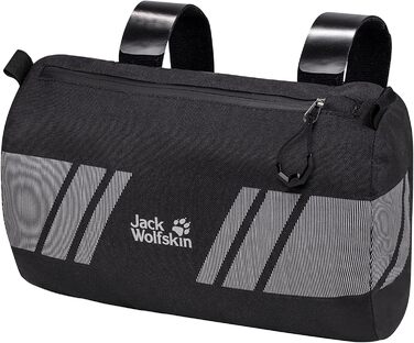 Велосипедна сумка Jack Wolfskin Handlebar 2-в-1, чорна, унісекс, універсальний розмір