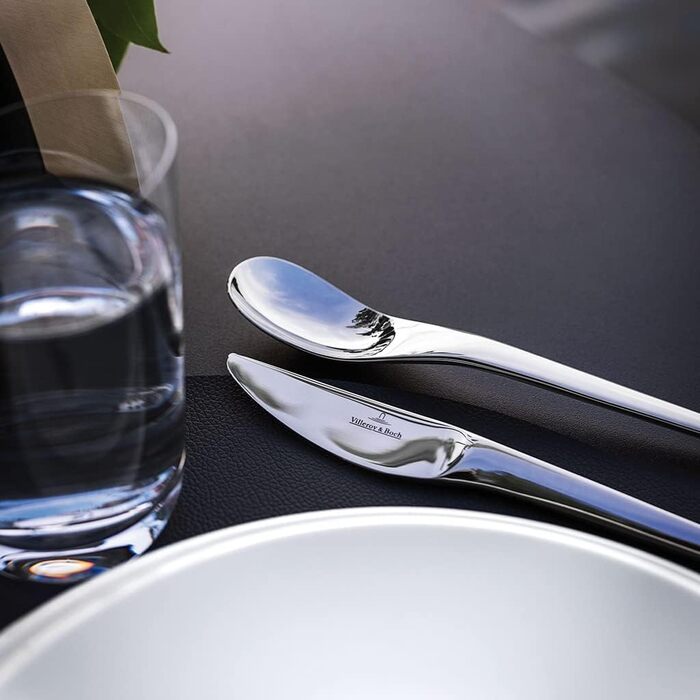 Набір столових приборів Villeroy & Boch NewMoon Platin 24 предмети, нержавіюча сталь, для 6 осіб, для посудомийної машини