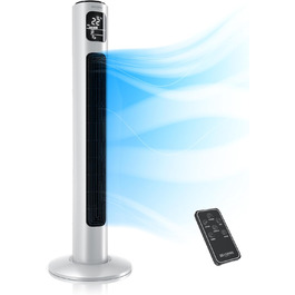 Brandson Турмовентилятор з водяним охолодженням, Wi-Fi, Alexa, дуже тихий, ECO GREEN, 12 швидкостей, сенсорне керування, мобільний кондиціонер, повітроохолоджувач з осциляцією
