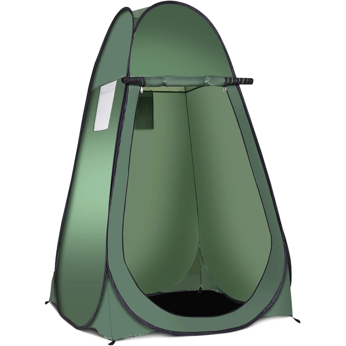 Намет-роздягальня Relax4Life Pop-up, душовий намет, туалетний намет, 120x120x190 см (зелений)