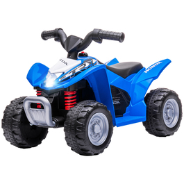 AIYAPLAY Електричний квадроцикл Mini Quad Kids Квадроцикл зі світлодіодним підсвічуванням та клаксоном Дитячий мотоцикл Дитячий автомобіль Електромобіль для дітей від 18 місяців Метал Синій 65.5 x 38.5 x 43.5см