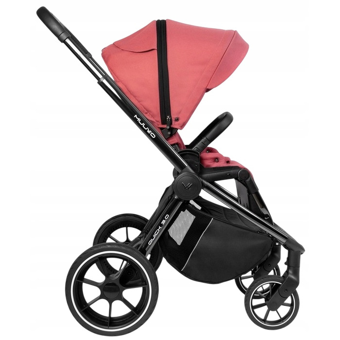 Багатофункціональний візок Muuvo 2в1 Pure Pink, алюмінієвий, з люлькою XL