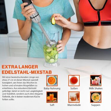 Ручний блендер з вінчиком PC-SMS 1220 ProfiCook