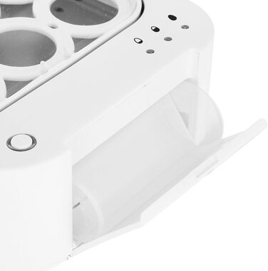 Електрична яйцеварка Emerio EB-115560, 3 рівні приготування, голосове повідомлення, інноваційний дизайн, біла, модель 2022, для яєць будь-якої консистенції (німецька мова)