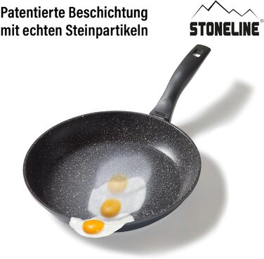 STONELINE Набір каструль для індукції, 8 предметів з кришками, антипригарне покриття з кам'яними частинками, алюмінієві каструлі та сковороди для всіх типів плит