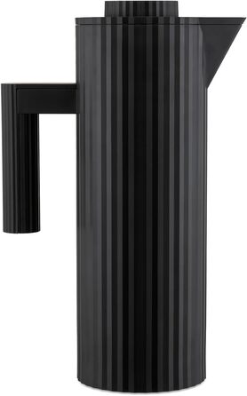 Термос Alessi Plissé MDL12 G - дизайнерський, чорний, 1 л (100 cl), з подвійними стінками, з термопластичного матеріалу