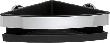 Душова полиця Tiger Noon кутова, хром, нержавіюча сталь, 22x8x22 см, знімний вкладиш, преміум-якість
