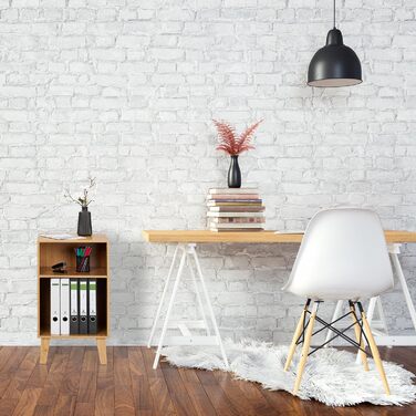 Бамбукова книжкова полиця Relaxdays, 2 секції, відкритий шафа, 70x40x35 см, регульована полиця, підлогова, натуральний колір, фіброва плита