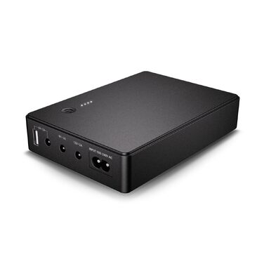 Mini UPS безперебійник живлення для роутера, модема та камер спостереження, USB 5V, DC 5V/9V/12V 2A (37Wh)