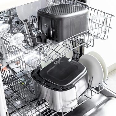 Аерофритюрниця InnovaGoods 5,5 л, 1700 Вт, 8 програм, сенсорний екран, 100 рецептів, таймер, 360° циркуляція повітря, для 4-6 осіб