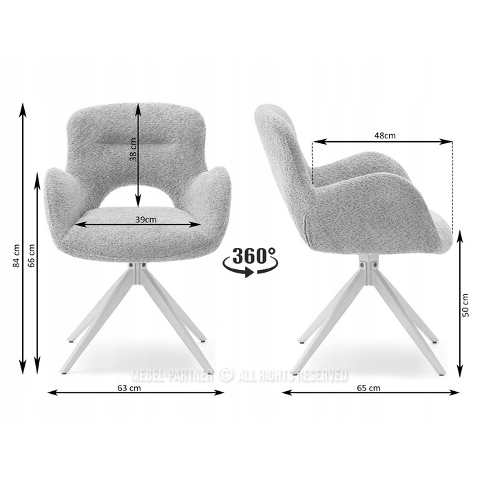 Стілець Mebel-Partner, оббивка тканина, зелений, 1 шт.