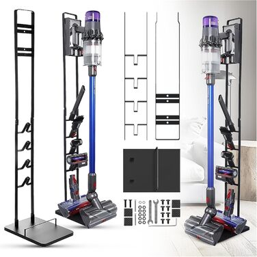 Стійка для пилососа Filterlux для Dyson Gen5, V15s, V15, V12 Slim, V11, V10, V8, V7 – міцний тримач для акумуляторного пилососа, органайзер для аксесуарів, без свердління