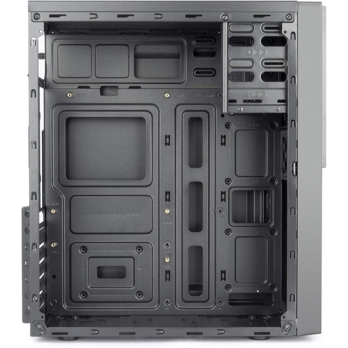 Компактний ATX корпус VulTech VCO-A1699 Rev 2.1, чорний, без блоку живлення, 2x USB 2.0, 1x USB 3.0