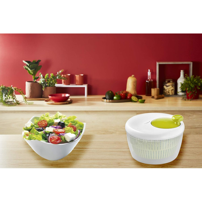 Сушарка для салата Moulinex Classic 5 л (5/7 чол.), можна мити в посудомийній машині, легко і швидко віджимає салат, з кнопкою стоп, виробництво Франція K1690104