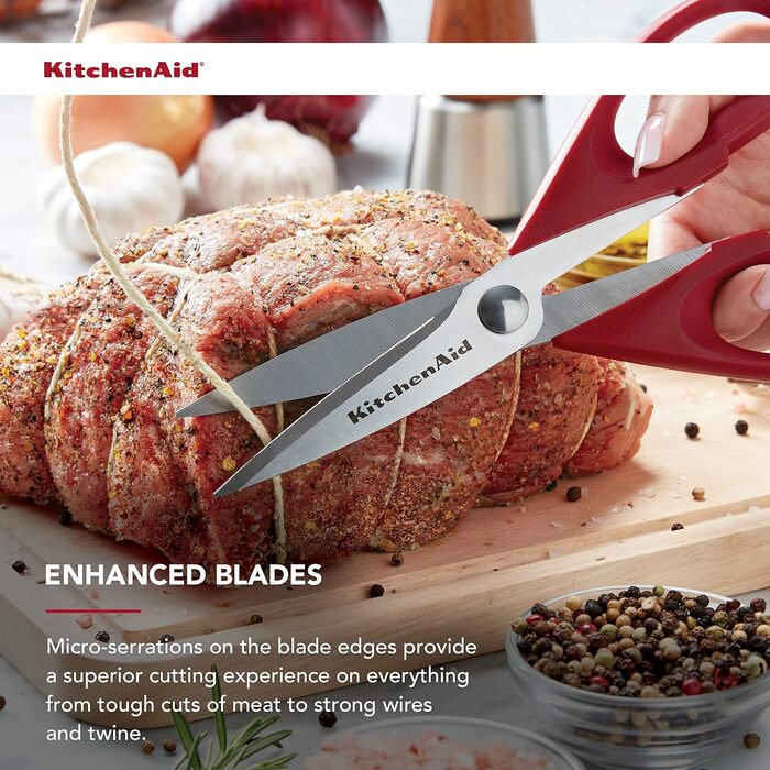 Ножиці кухонні універсальні KitchenAid червоно-чорні, для кухні