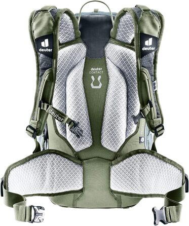 Жіночий велосипедний рюкзак Deuter Attack 18 SL з захистом, 18 л, шавлія/хакі