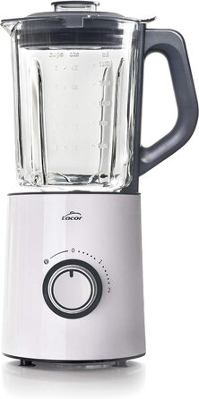 Електричний міксер Lacor 700 Вт, 1,5 л, білий, BPA-free, нержавіюча сталь