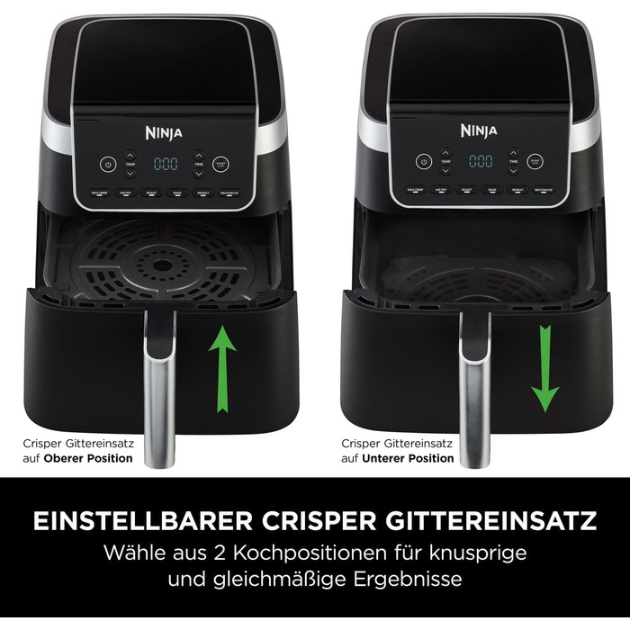 Фритюрниця Ninja Foodi FlexDrawer Dual Zone, 7-в-1, Airfryer, AF500EUCP, чорний & мідний колір