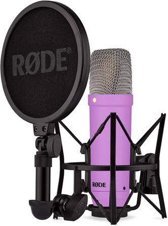 Студійний мікрофон Rode NT1 Signature Purple (фіолетовий) з мікрофонною стійкою keepdrum