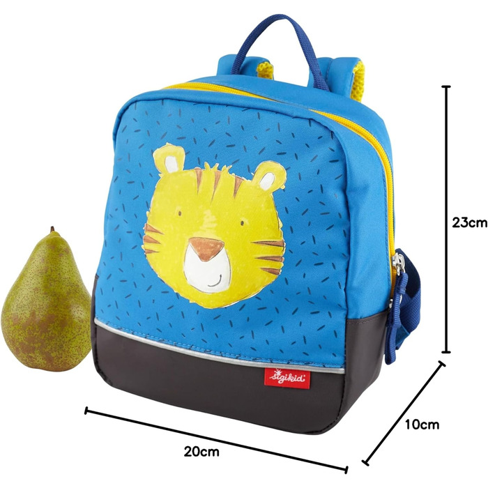 Дитячий рюкзак Sigikid Mini Tiger, синій, 23x20x10 см, універсальний для хлопчиків та дівчаток