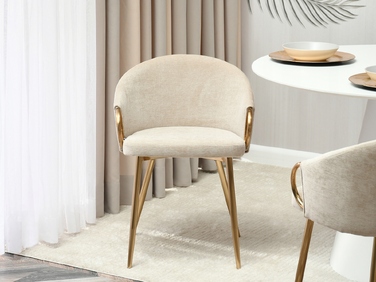 Стілець Mebel-Partner, тканина, бежевий, 1 шт.