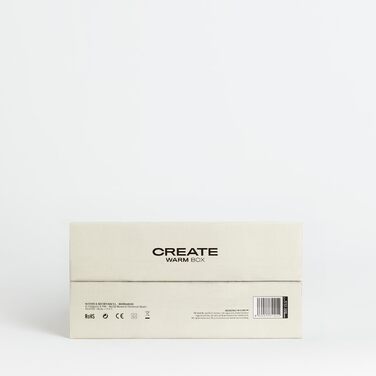 Керамічний обігрівач CREATE/WARM BOX, білий, 1500 Вт, портативний, з термостатом, 2 режими потужності, PTC-нагрів, захист від перегріву