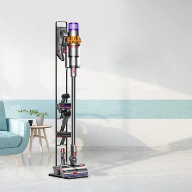 Підставка-органайзер Foho для пилососів Dyson Gen5, V15s, V15, V12 Slim, V11, V10, V8, V7, V6 — тримач аксесуарів, напольна, без свердління
