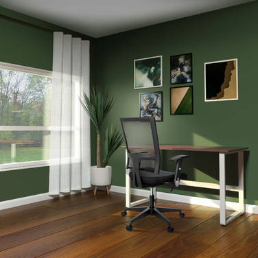 Офісне крісло / поворотне крісло OFFICE R8 Mesh Black hjh OFFICE
