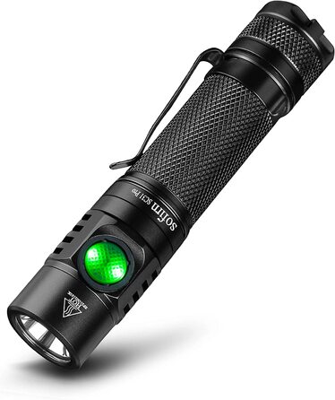 Ліхтарик Sofirn SC31 Pro світлодіодний, надяскравий 2000 люмен, USB-C заряджання, водонепроникний, з акумулятором, 6 режимів Anduril UI, пам’ять, для туризму та спорту