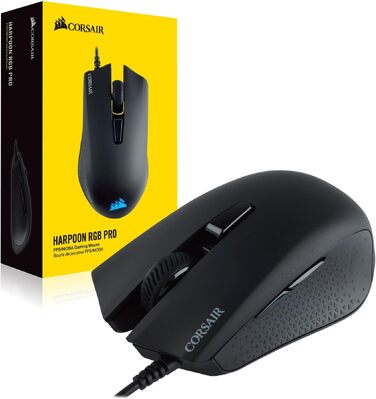Ігрова миша Corsair Harpoon PRO RGB FPS/MOBA, оптична, дротова, чорна