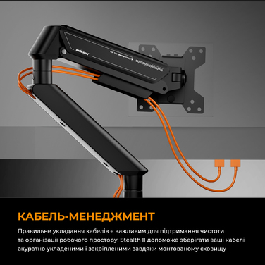 Настільне кріплення для монітора Anda Seat Stealth II 17’’-32’’ Blue