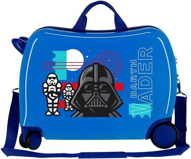 Дитяча валіза Star Wars Galactic Empire, синя, 50x38x20 см, ABS, 34 л, кодовий замок, 4 колеса, ручна поклажа