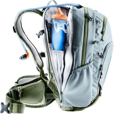 Жіночий велосипедний рюкзак Deuter Attack 18 SL з захистом, 18 л, шавлія/хакі
