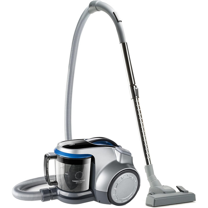 Пилосос BLACK+DECKER BXVML700E без мішка, 700 Вт, сірий