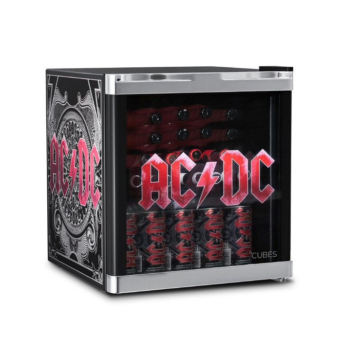 Міні-холодильник °CUBES AC/DC 48 л з скляними дверцятами для напоїв – бар, офіс, геймінг | Тихий та енергоефективний