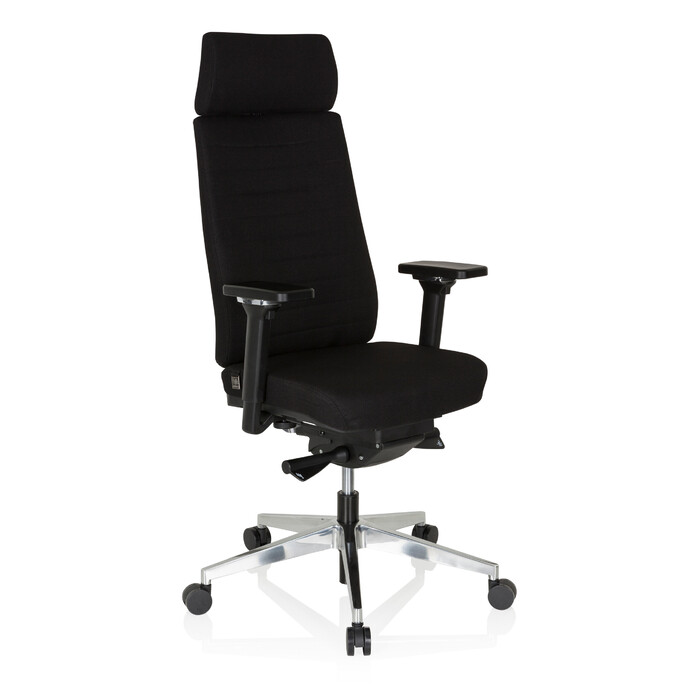 Офісне крісло MOVE-TEC PRO 3D, тканина, чорний колір / чорний колір, hjh OFFICE