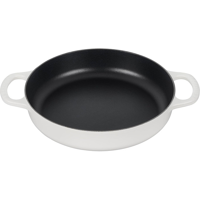 Сковорода чавунна Le Creuset Signature, 27.9 см, колір Flamme 11' (4.4 л, білий/Opulenter Garten)