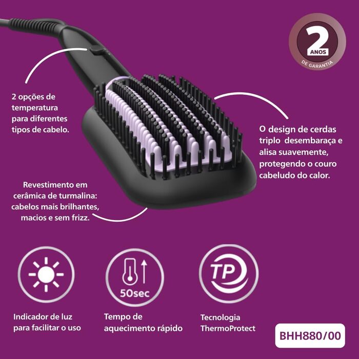 Випрямляч для волосся Philips StyleCare Essential BHH880/00 з турмаліновою керамікою та технологією ThermoProtect