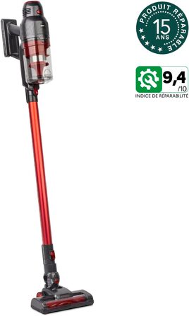 Вертикальний та ручний пилосос H.Koenig UPX22, червоний, 121x25x23 см