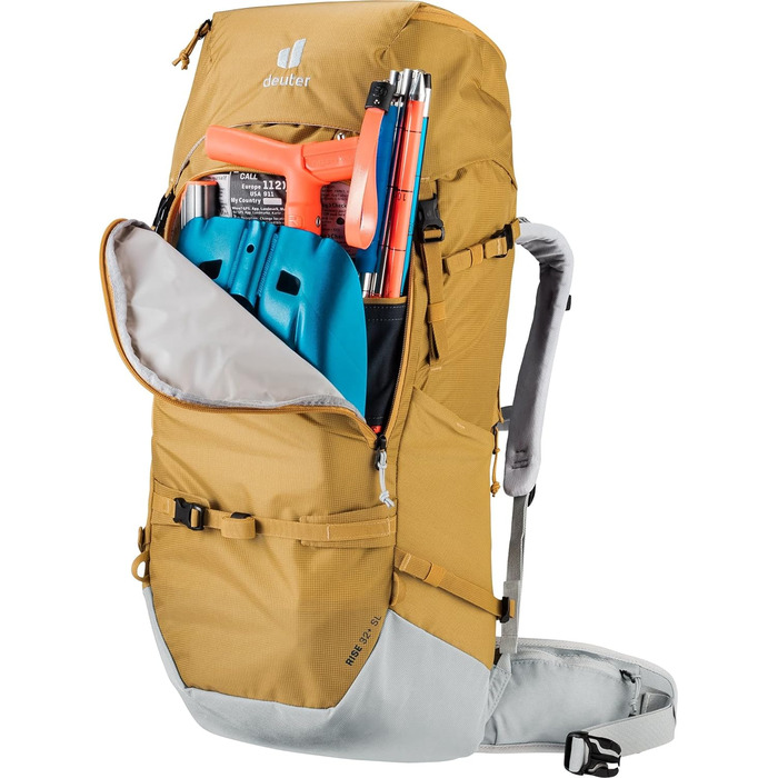 Жіночий туристичний рюкзак Deuter Rise 32+8 SL для снігоступів, 32+8 л, карамельний